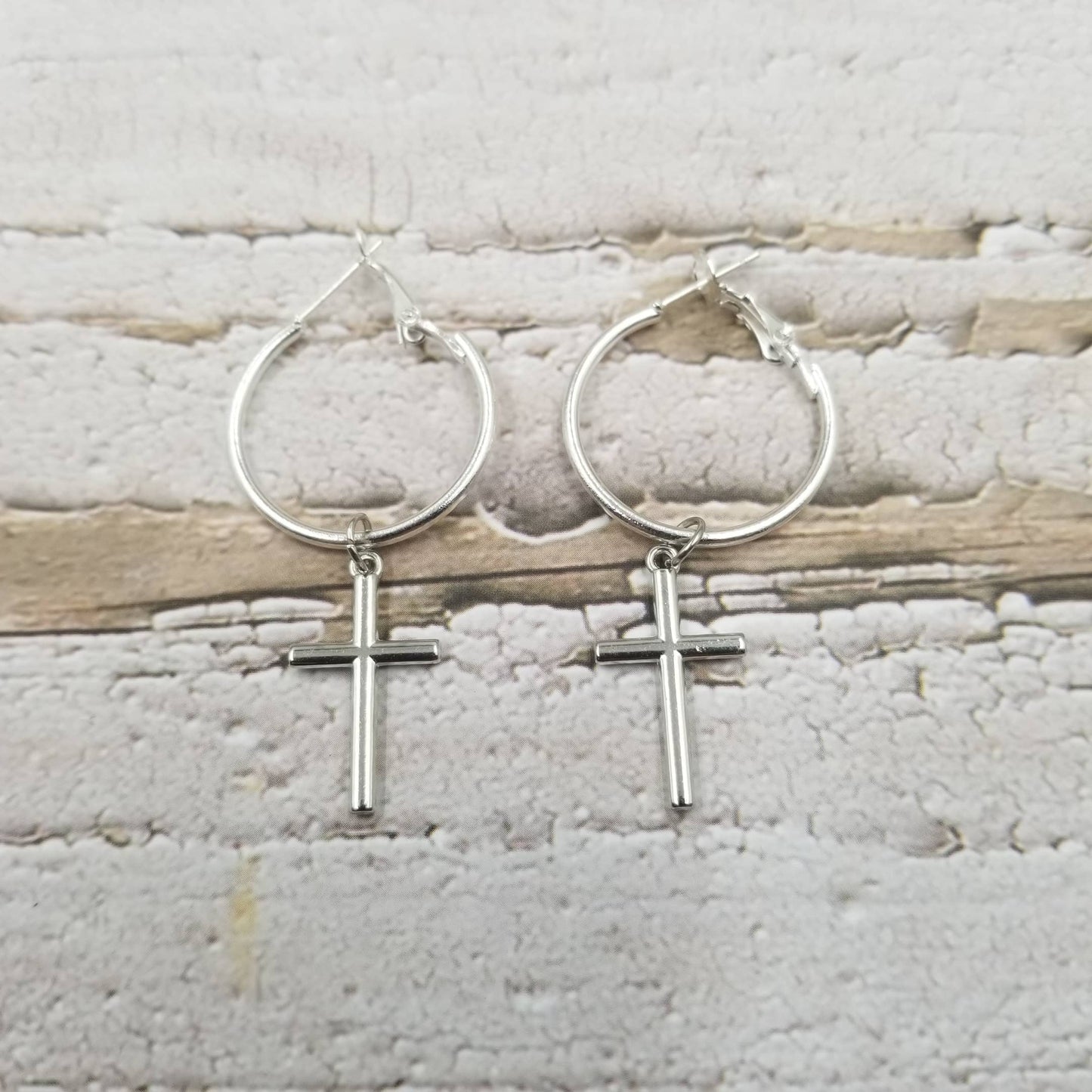 Cross Earrings – Anchored in Grace (Gold & Silver)