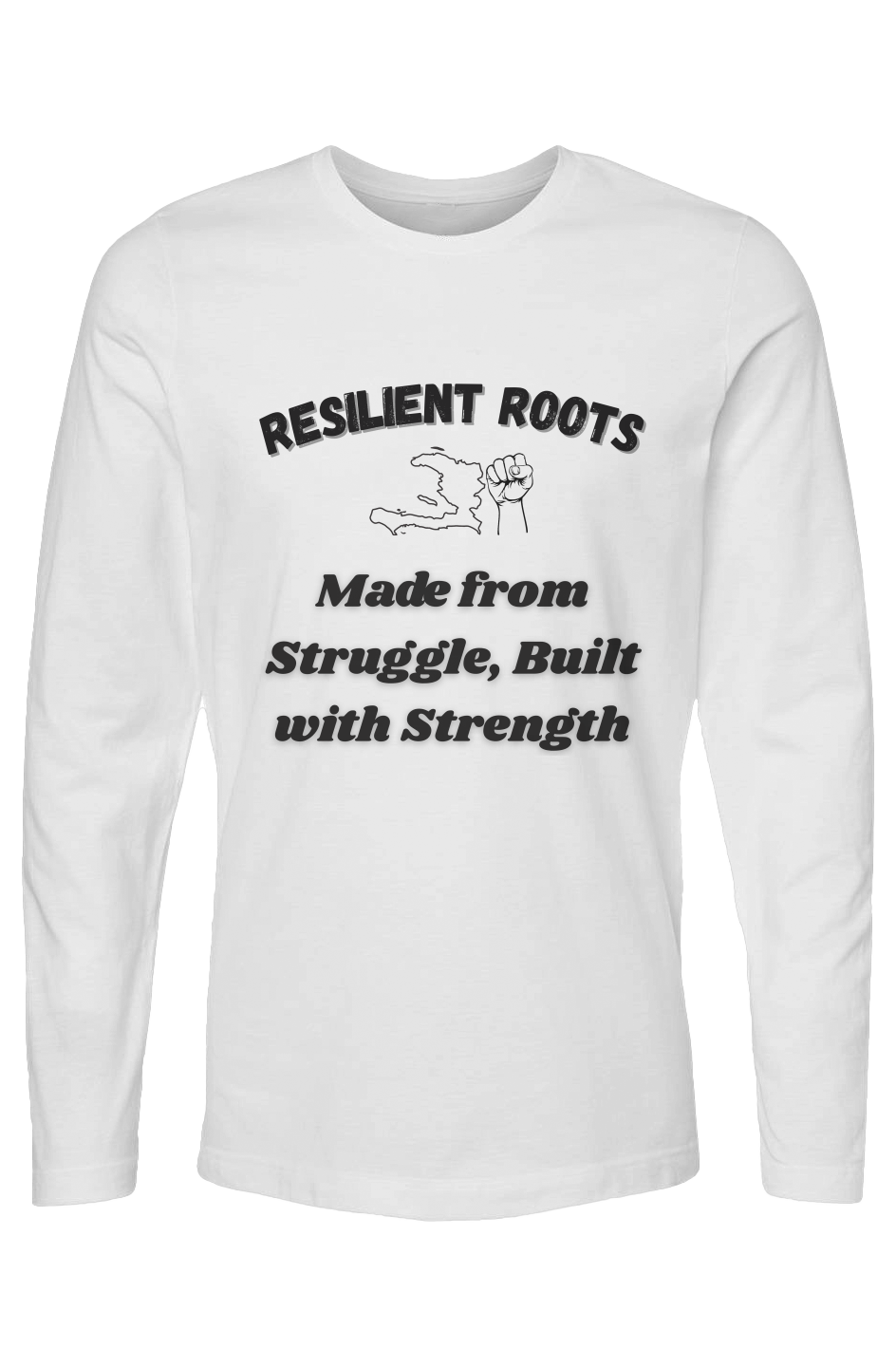 Everyday Strength – Cotton Long Sleeve Crew (White