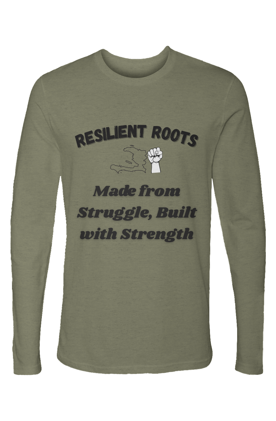 Everyday Strength – Cotton Long Sleeve Crew (Milit