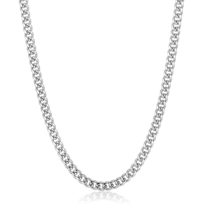 Men's Crucible Rounded Curb Chain Steel Necklace (26")