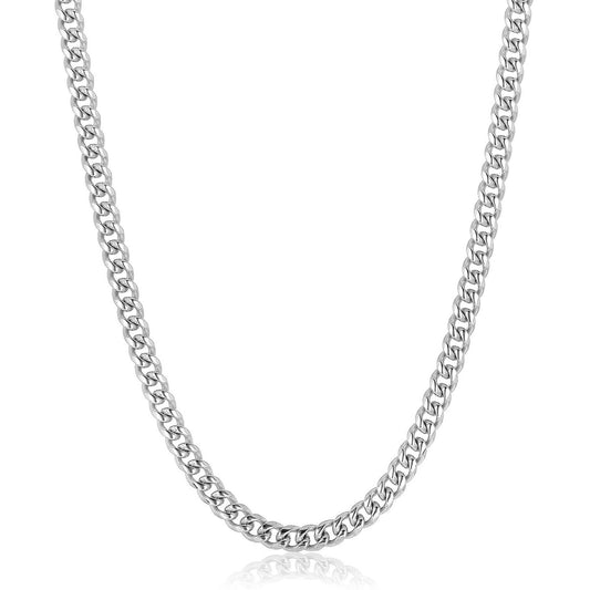 Men's Crucible Rounded Curb Chain Steel Necklace (26")