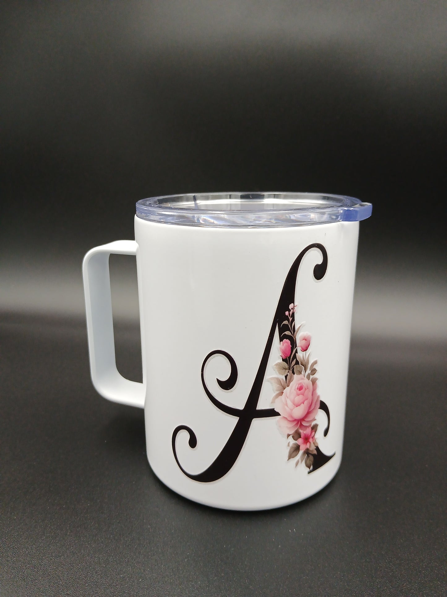 Floral Monogram Mug — 12oz Thermal Keepsake
