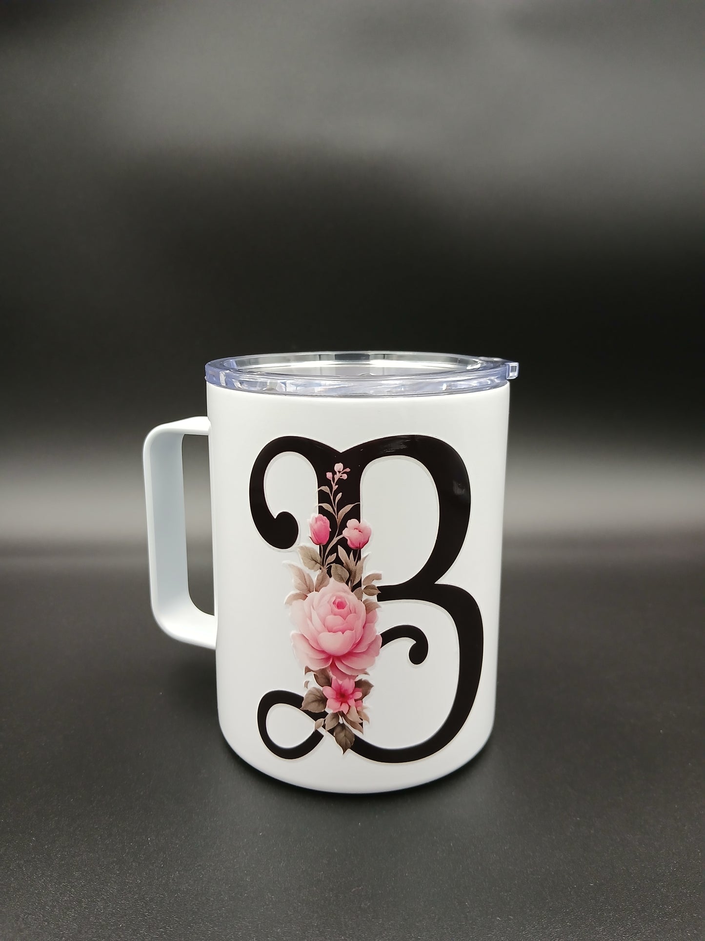 Floral Monogram Mug — 12oz Thermal Keepsake
