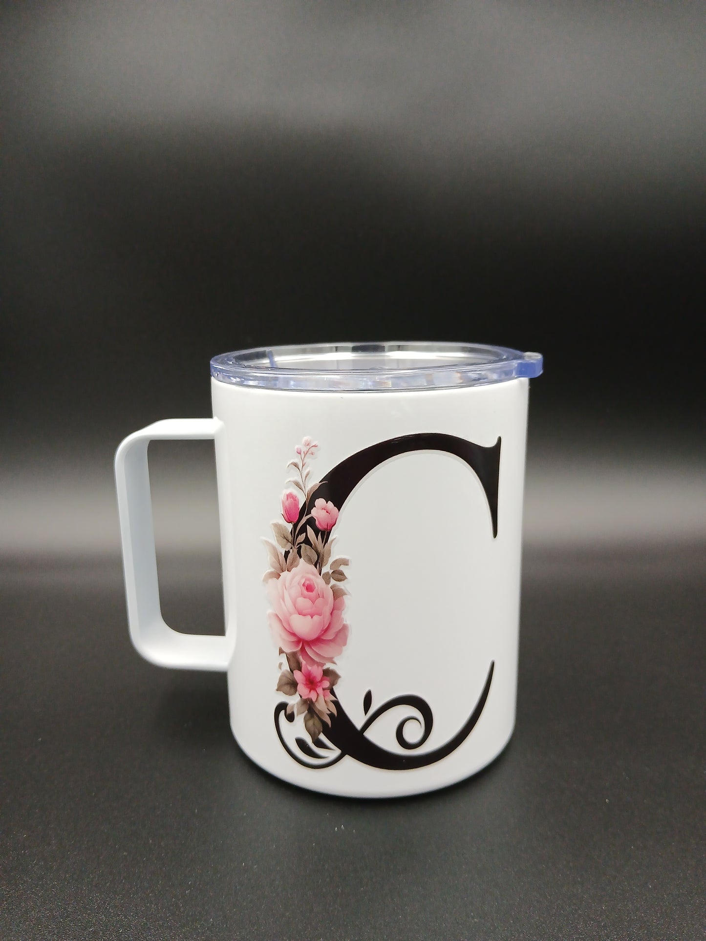 Floral Monogram Mug — 12oz Thermal Keepsake