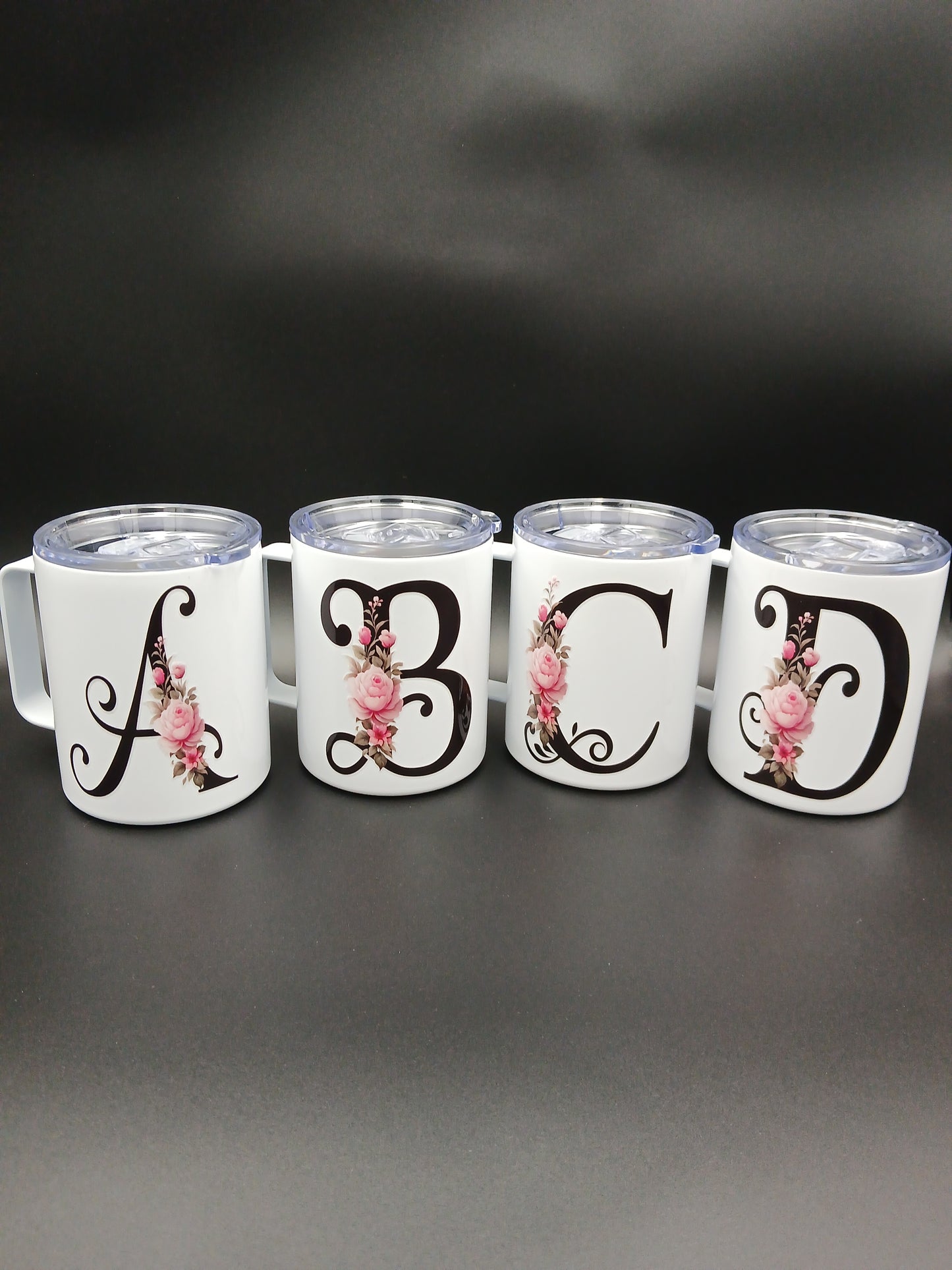 Floral Monogram Mug — 12oz Thermal Keepsake