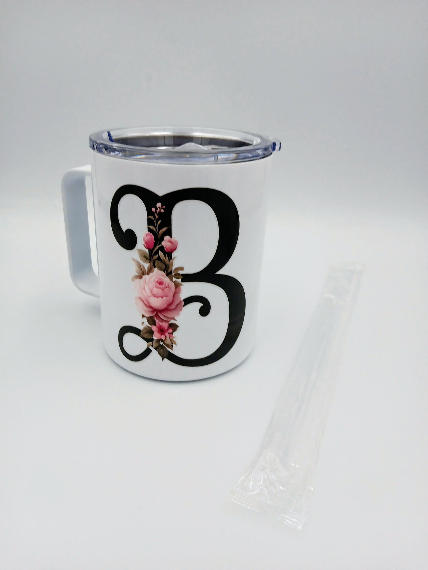 Floral Monogram Mug — 12oz Thermal Keepsake
