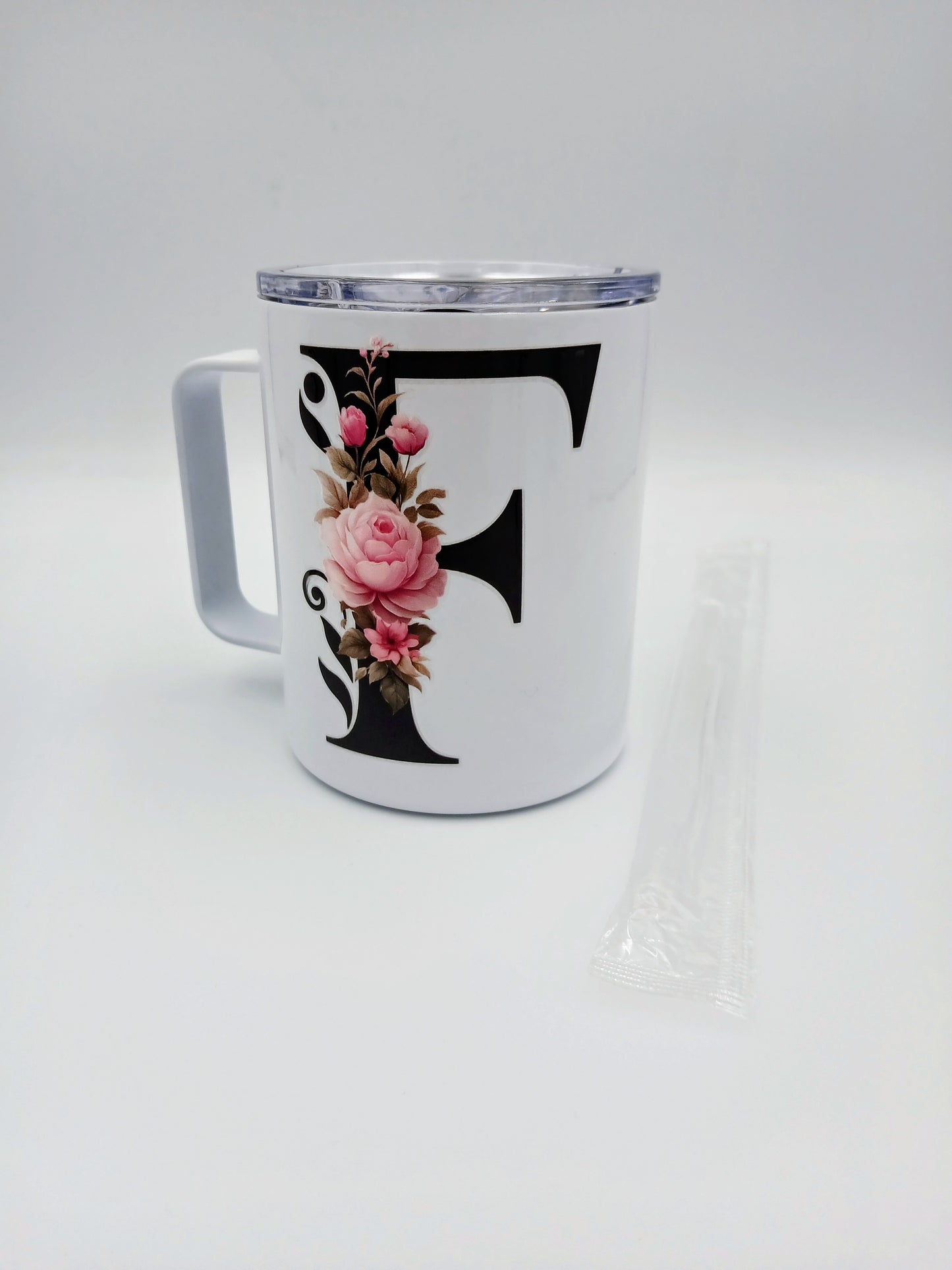 Floral Monogram Mug — 12oz Thermal Keepsake
