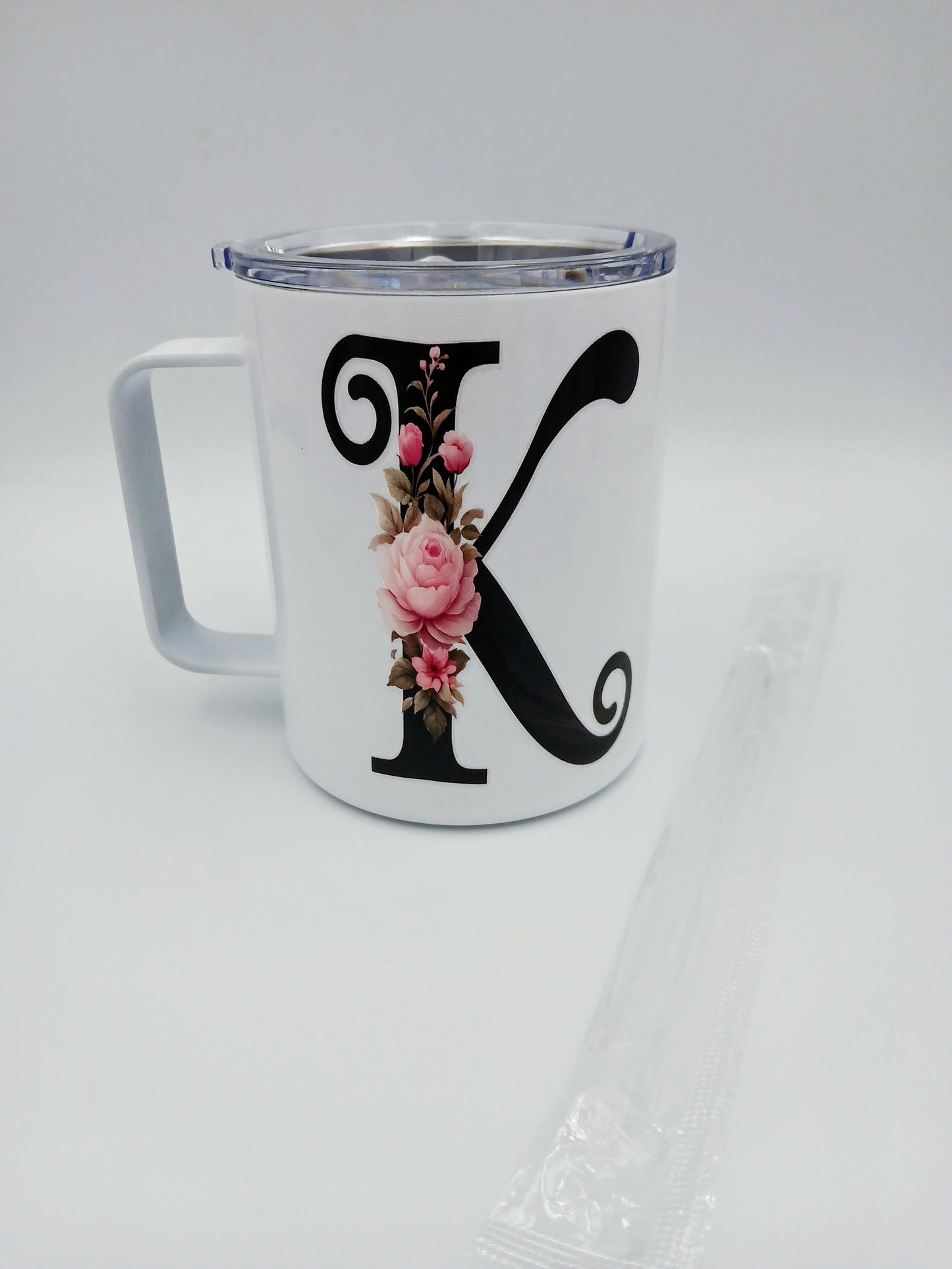 Floral Monogram Mug — 12oz Thermal Keepsake