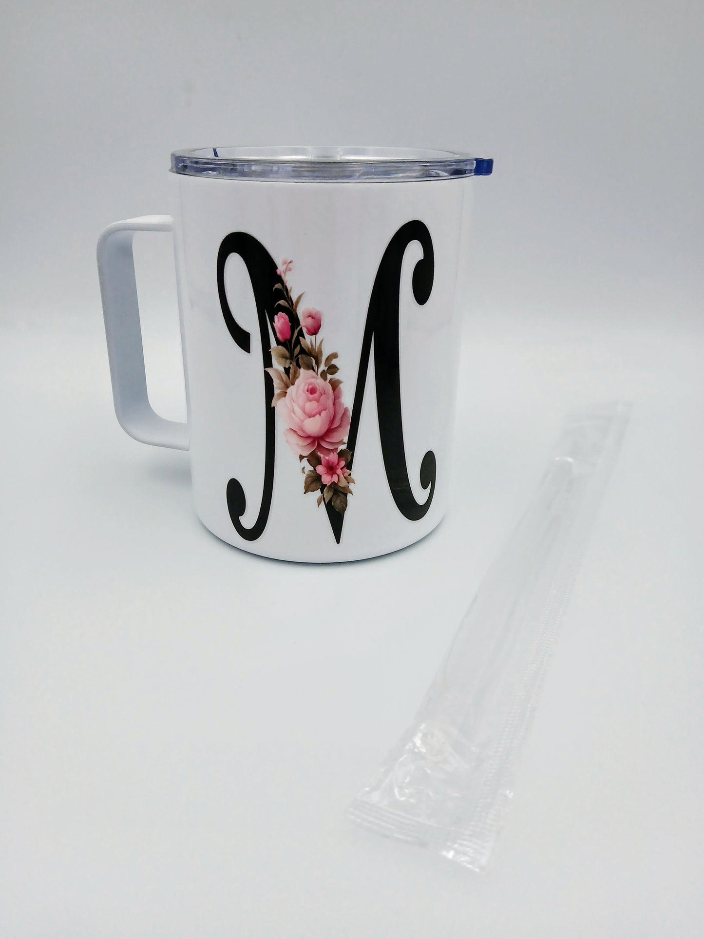 Floral Monogram Mug — 12oz Thermal Keepsake