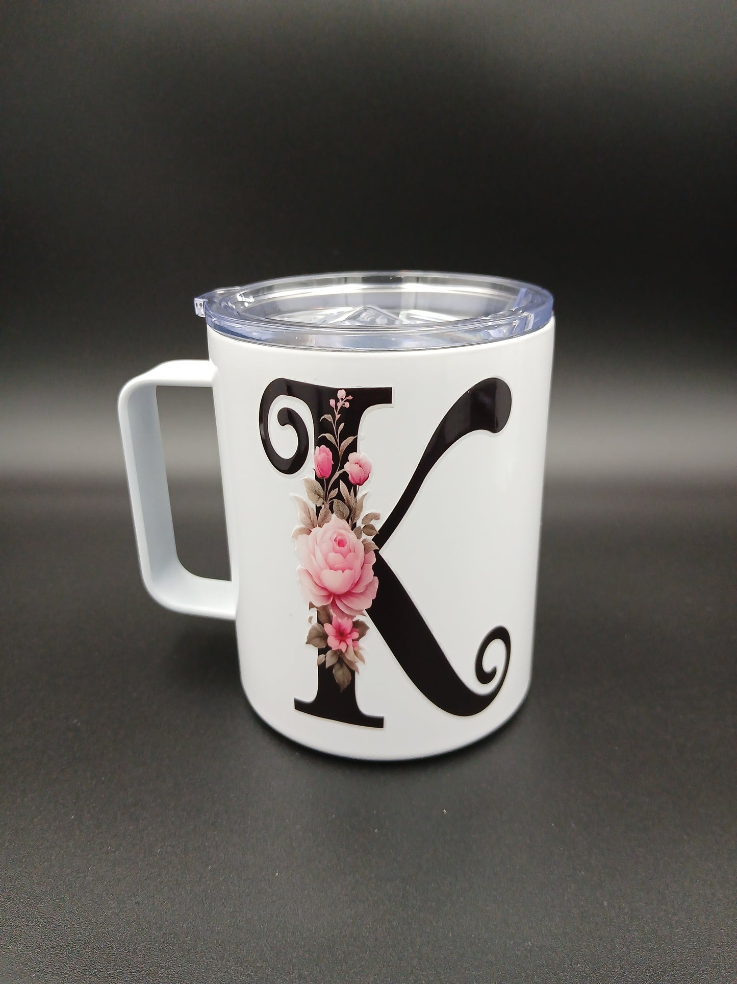 Floral Monogram Mug — 12oz Thermal Keepsake
