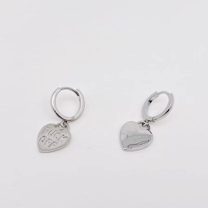 Heart Huggie Earrings – Bold in Boundaries (Gold & Silver)
