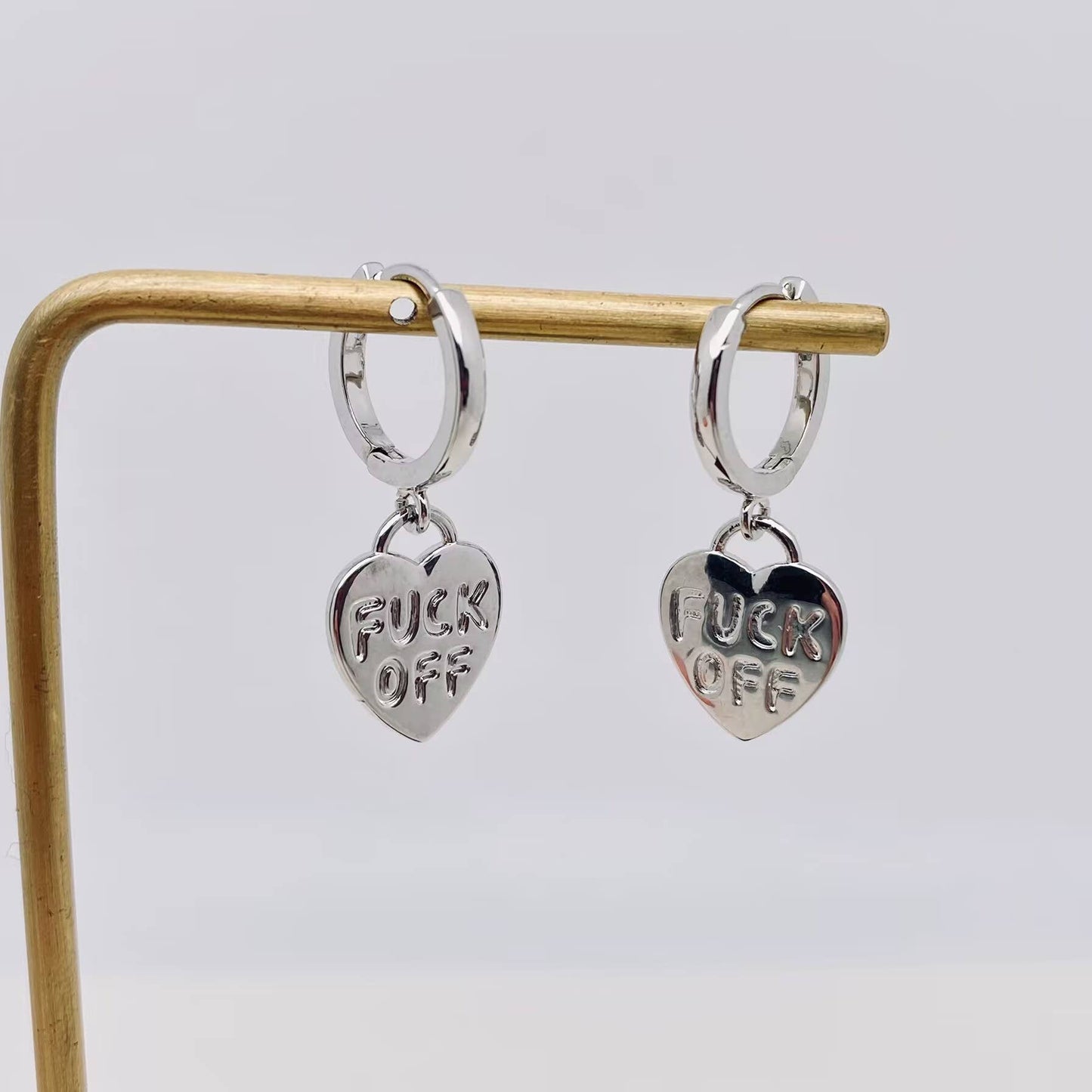 Heart Huggie Earrings – Bold in Boundaries (Gold & Silver)