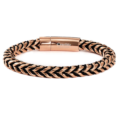 Men's Crucible Nylon & Stainless Steel Franco Chain Bracelet