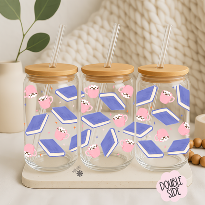 Book Lovers  -  16 OZ Glass Cups