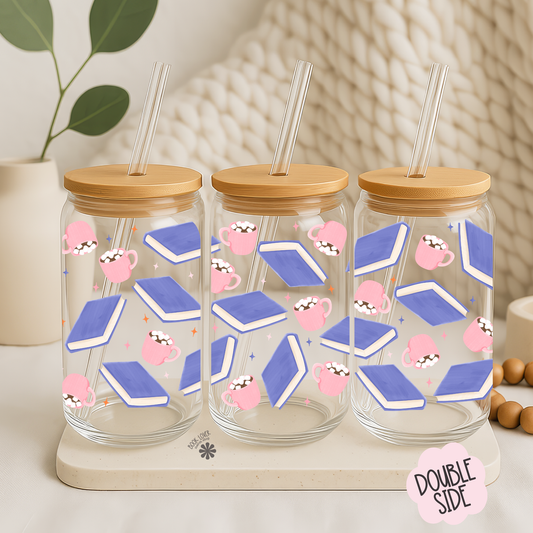 Book Lovers  -  16 OZ Glass Cups