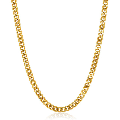 Men's Crucible Rounded Curb Chain Steel Necklace (26")