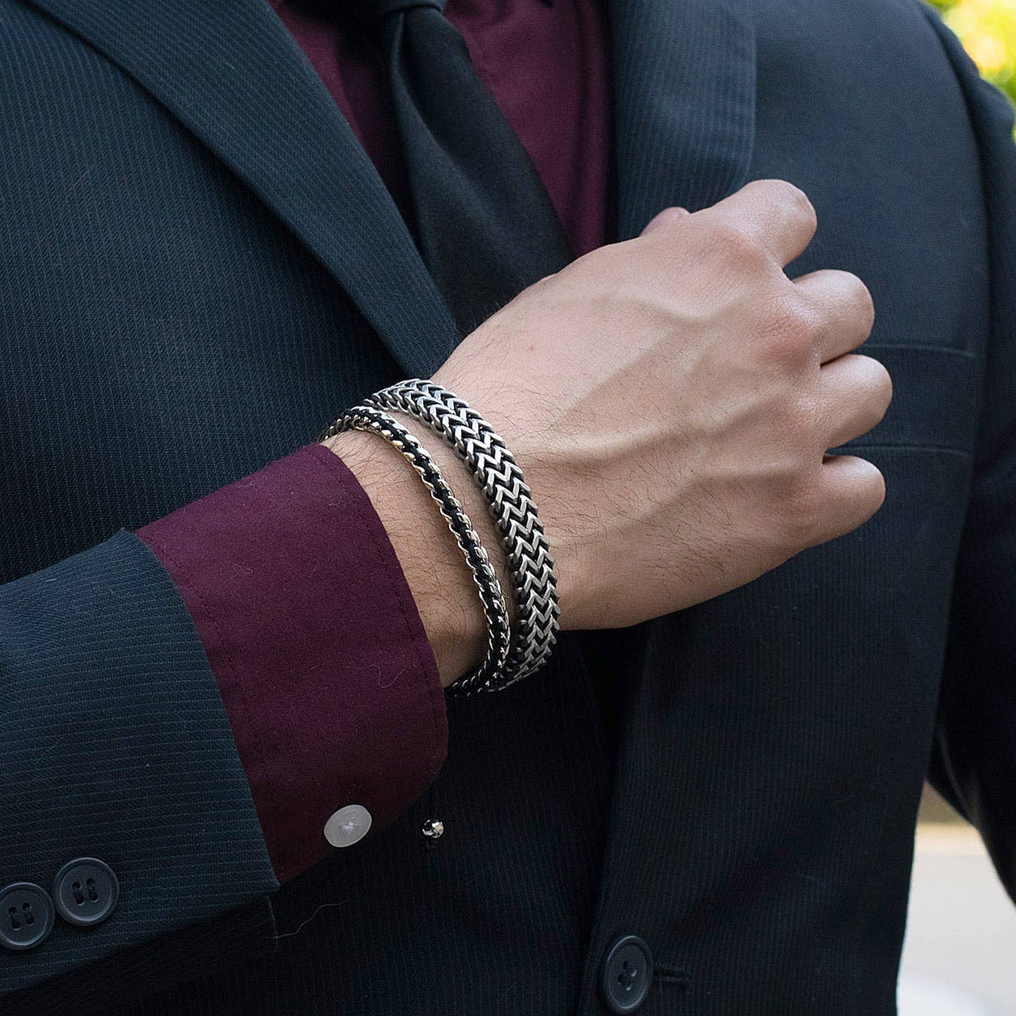 Men's Crucible Matte Finish Stainless Steel Bracelet
