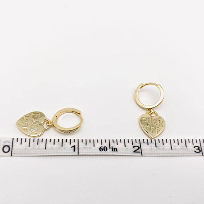Heart Huggie Earrings – Bold in Boundaries (Gold & Silver)