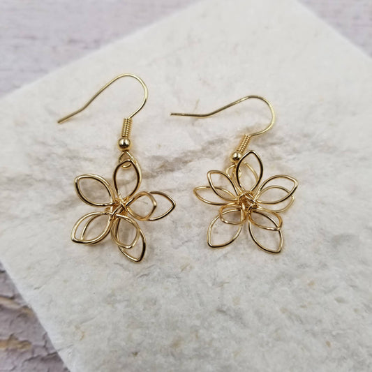 Wrapped Lotus Earrings – Bloom in Grace