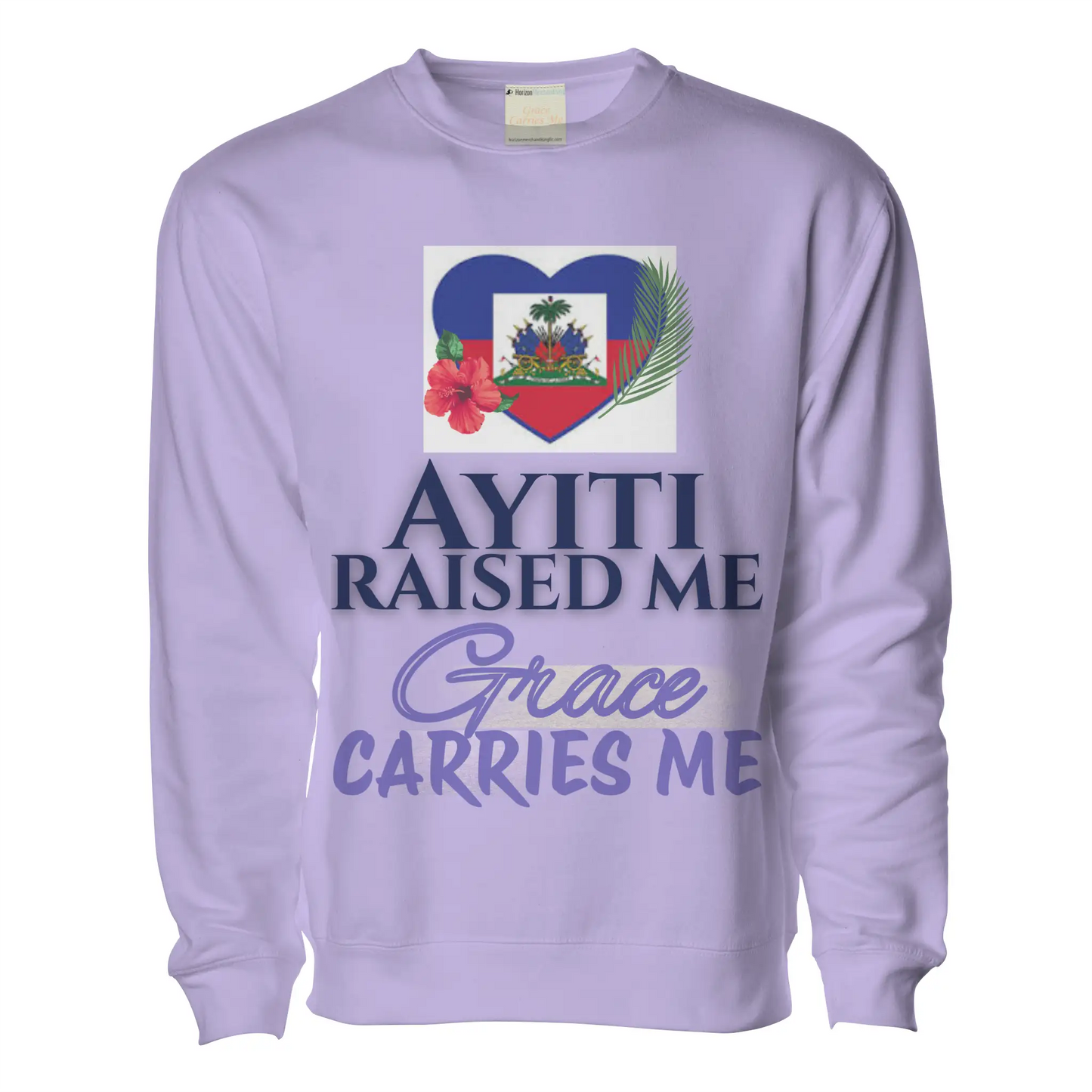 Ayiti Raised Me – Midweight Sweatshirt (Lavender)