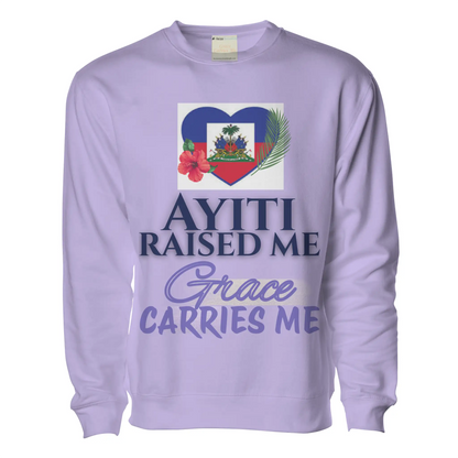 Ayiti Raised Me – Midweight Sweatshirt (Lavender)