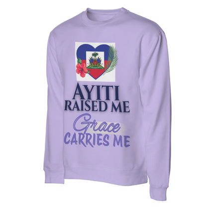 Ayiti Raised Me – Midweight Sweatshirt (Lavender)