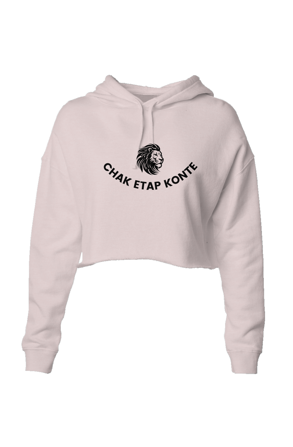 Chak Etap Konte – Lightweight Crop Hoodie (Blush)