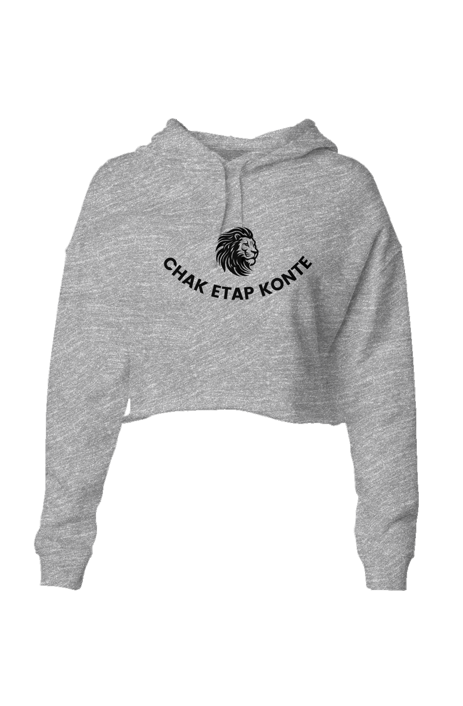 Chak Etap Konte – Lightweight Crop Hoodie (Grey He