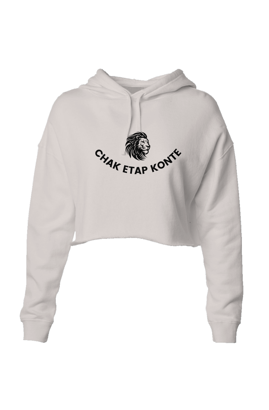 Chak Etap Konte – Lightweight Crop Hoodie (Bone)