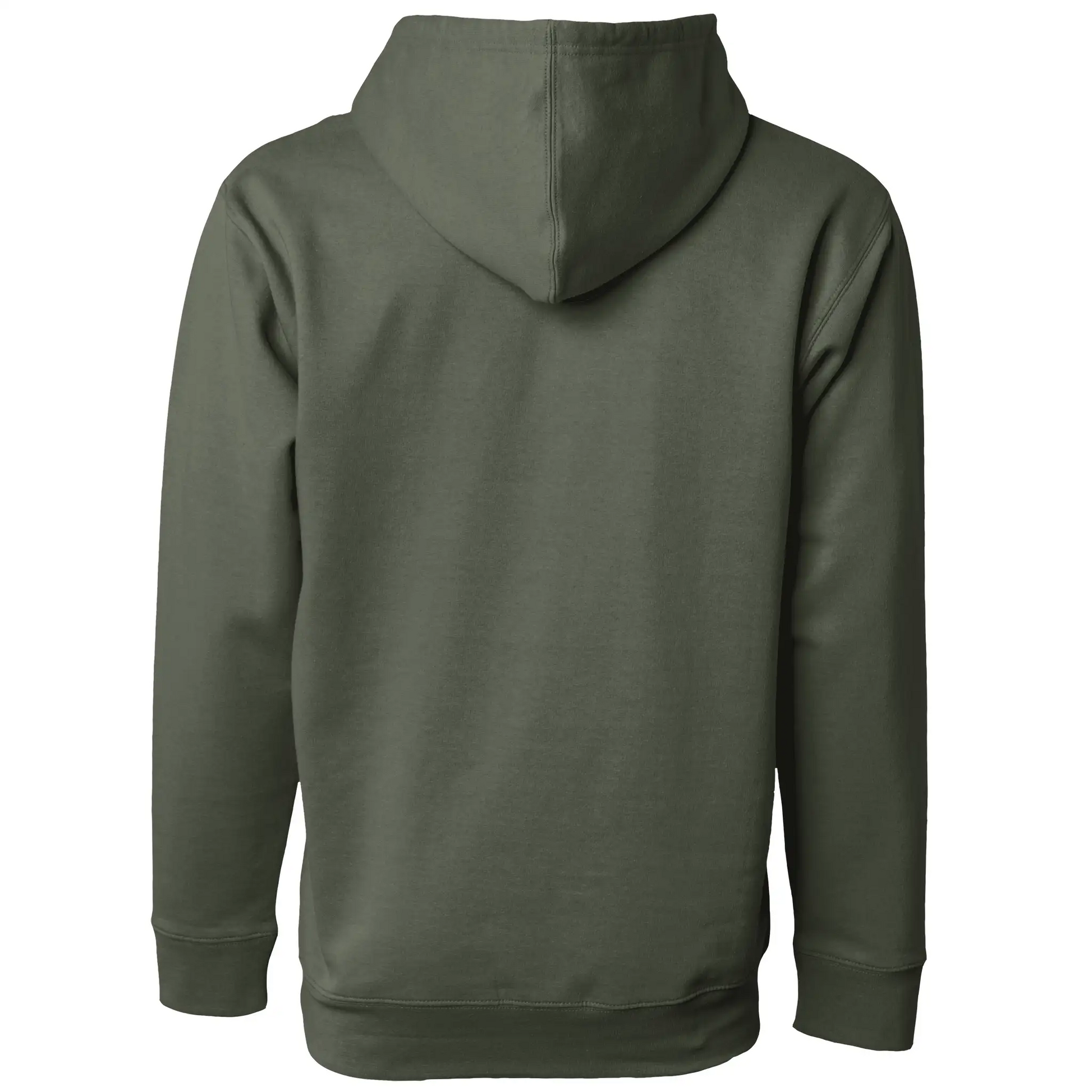 Courage Carries Me – Portrait Hoodie (Military Gre