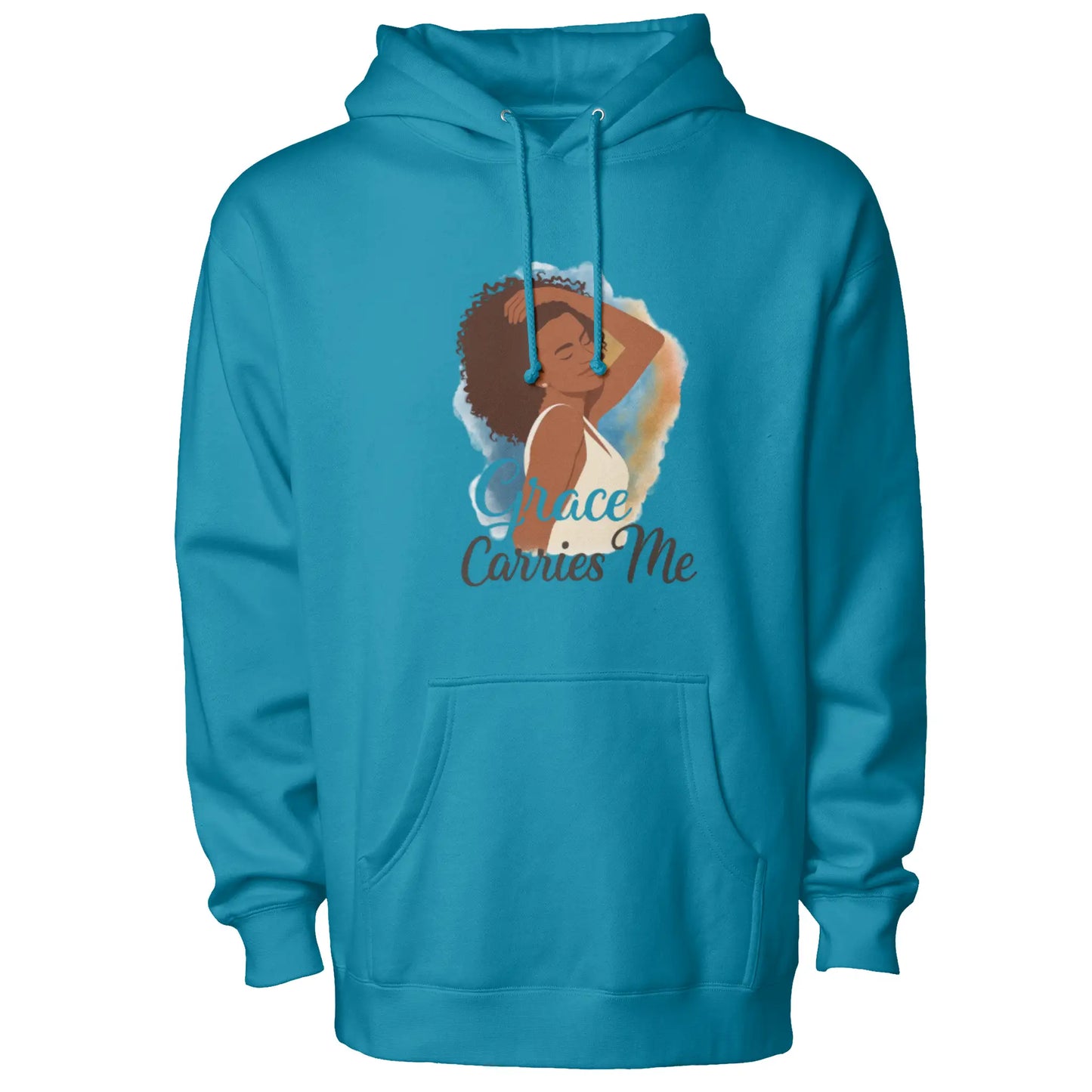 Courage Carries Me – Portrait Hoodie (Antique Sapp