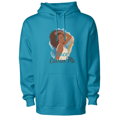 Courage Carries Me – Portrait Hoodie (Antique Sapp