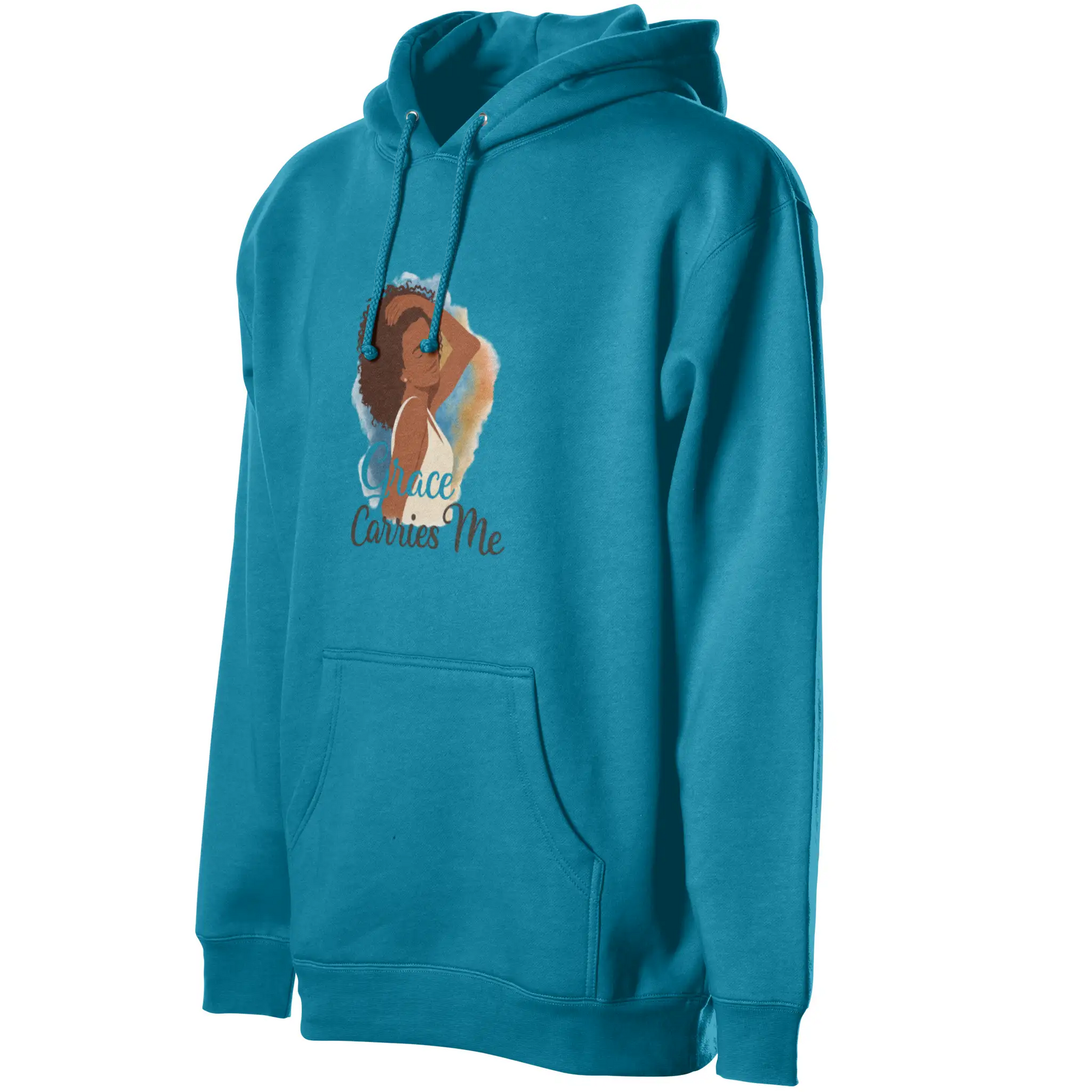 Courage Carries Me – Portrait Hoodie (Antique Sapp