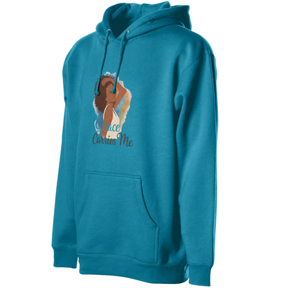 Courage Carries Me – Portrait Hoodie (Antique Sapp