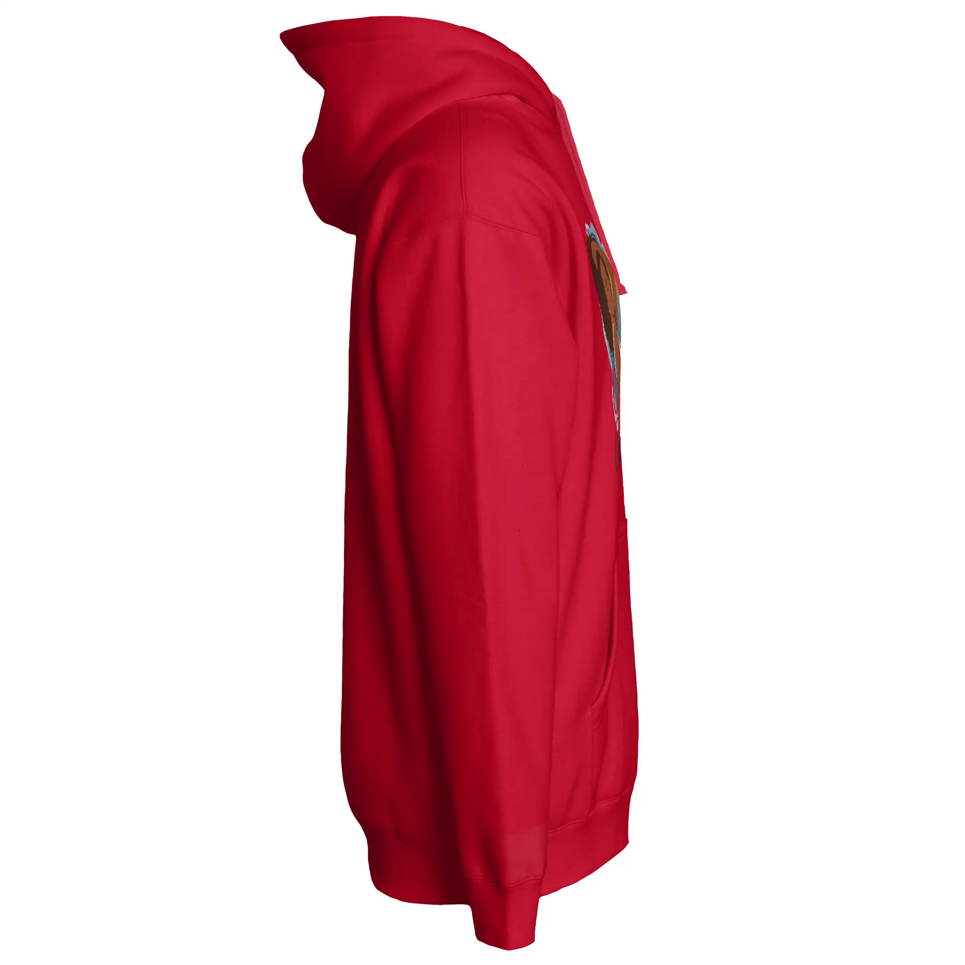 Courage Carries Me – Portrait Hoodie (Red)