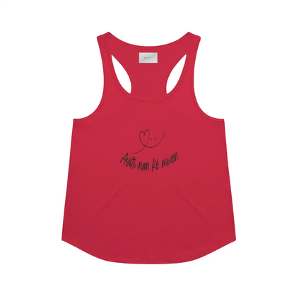 Ayiti nan ke mwen – Flowy Racerback Tank Red)