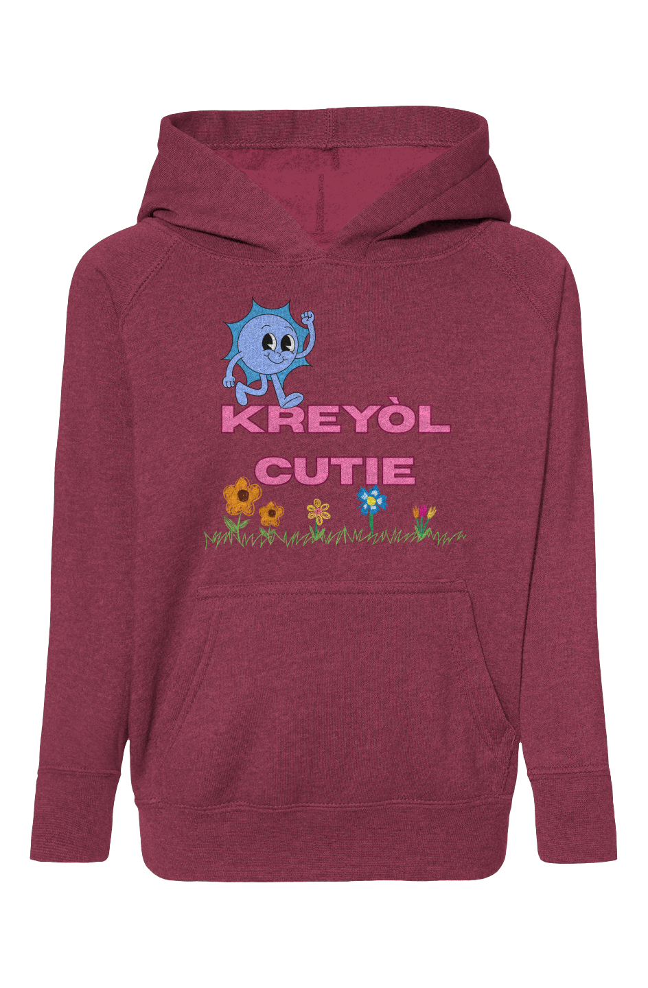 Blend Raglan Hooded Sweatshirt
