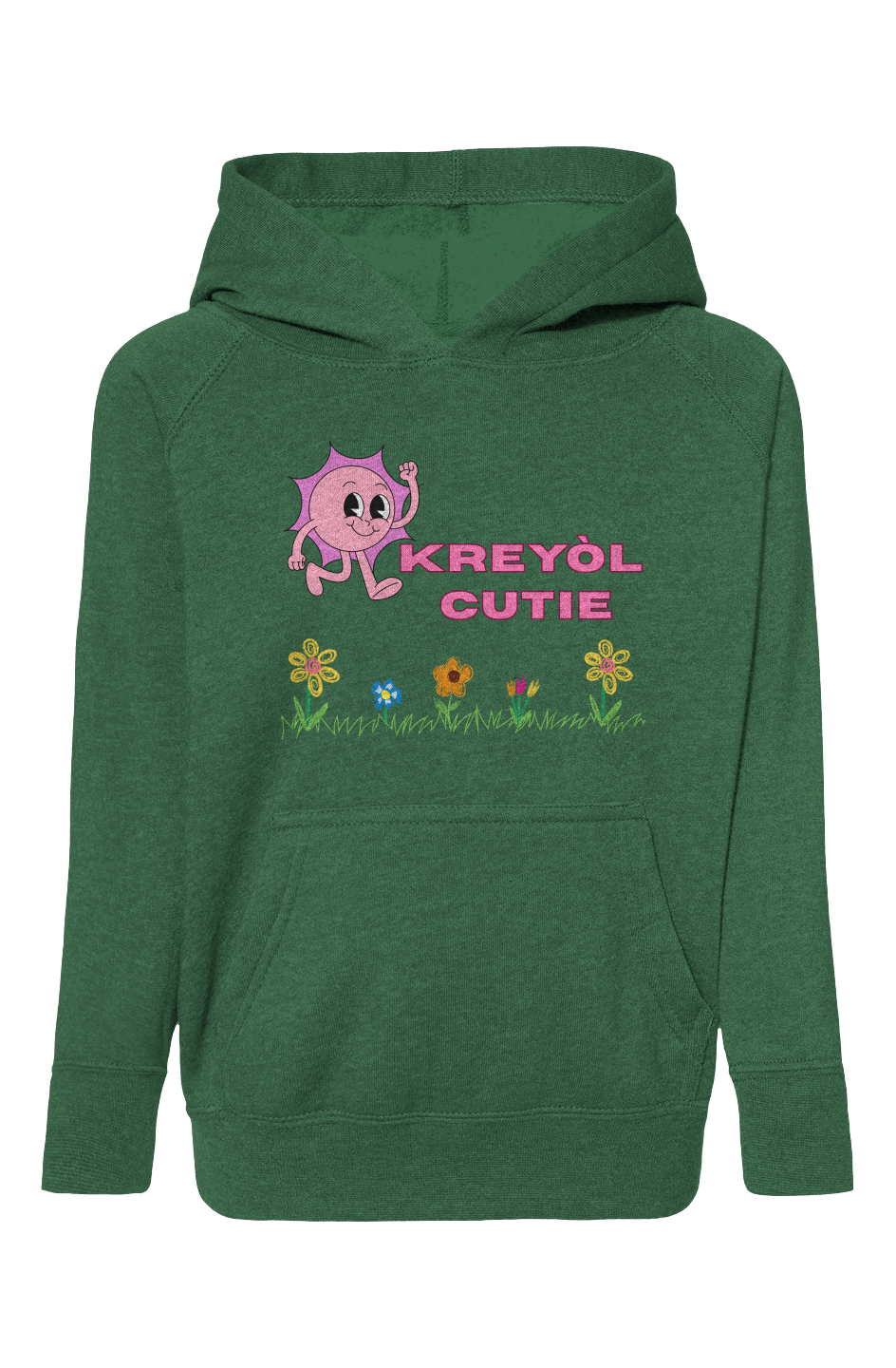 Blend Raglan Hooded Sweatshirt