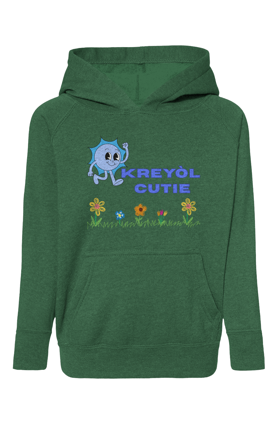 Blend Raglan Hooded Sweatshirt