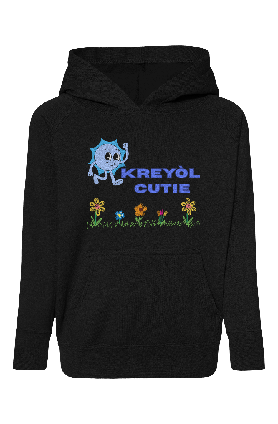 Blend Raglan Hooded Sweatshirt