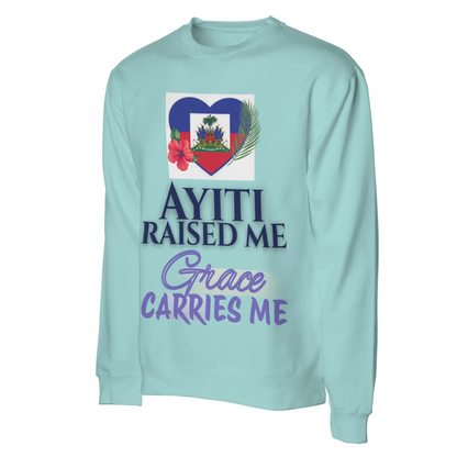 Ayiti Raised Me – Midweight Sweatshirt (Mint)