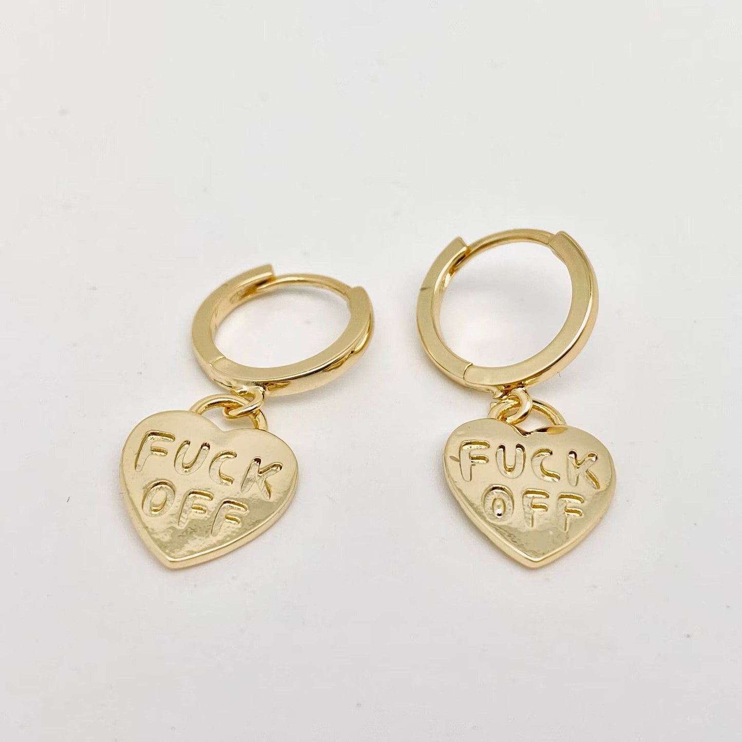 Heart Huggie Earrings – Bold in Boundaries (Gold & Silver)