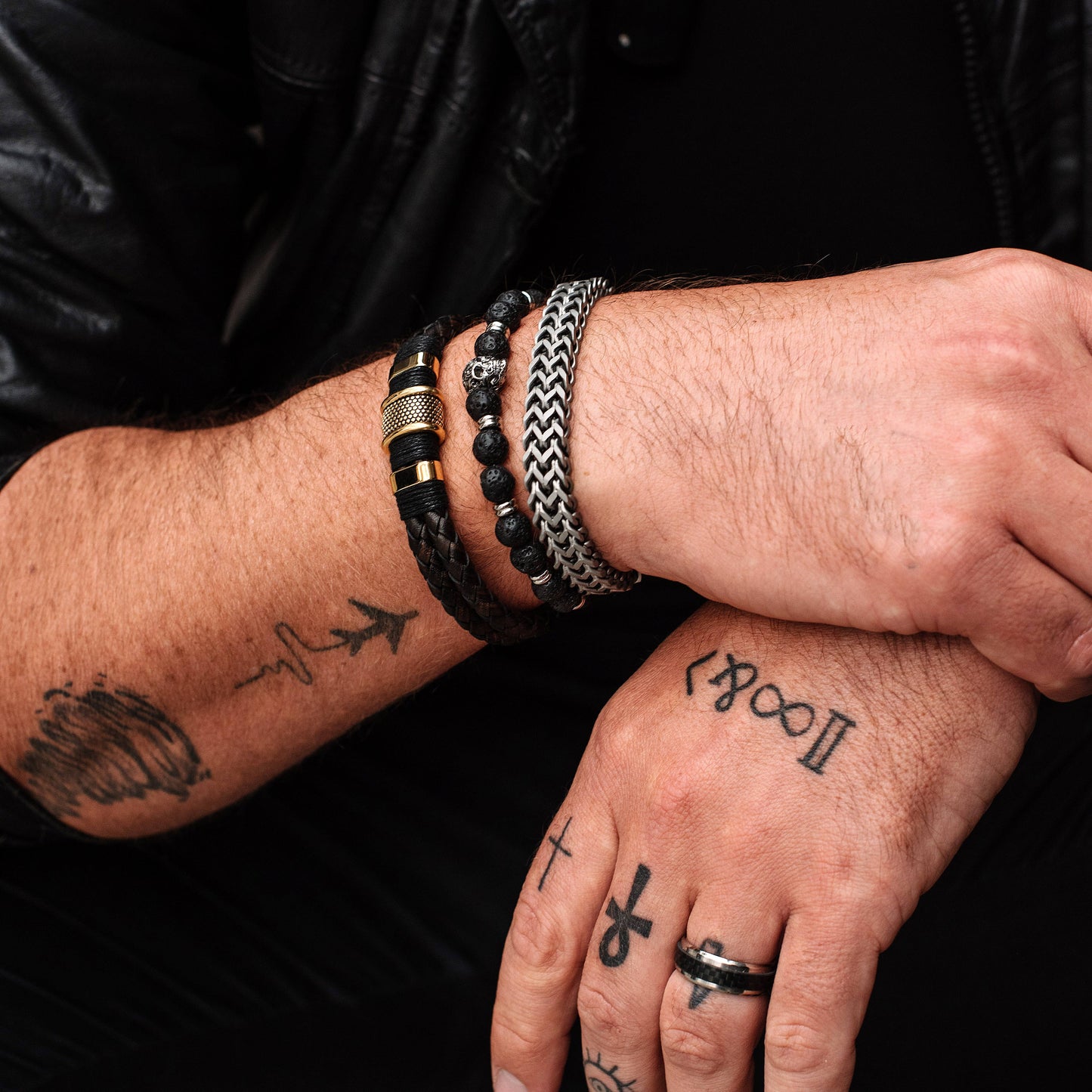 Men's Crucible Matte Finish Stainless Steel Bracelet