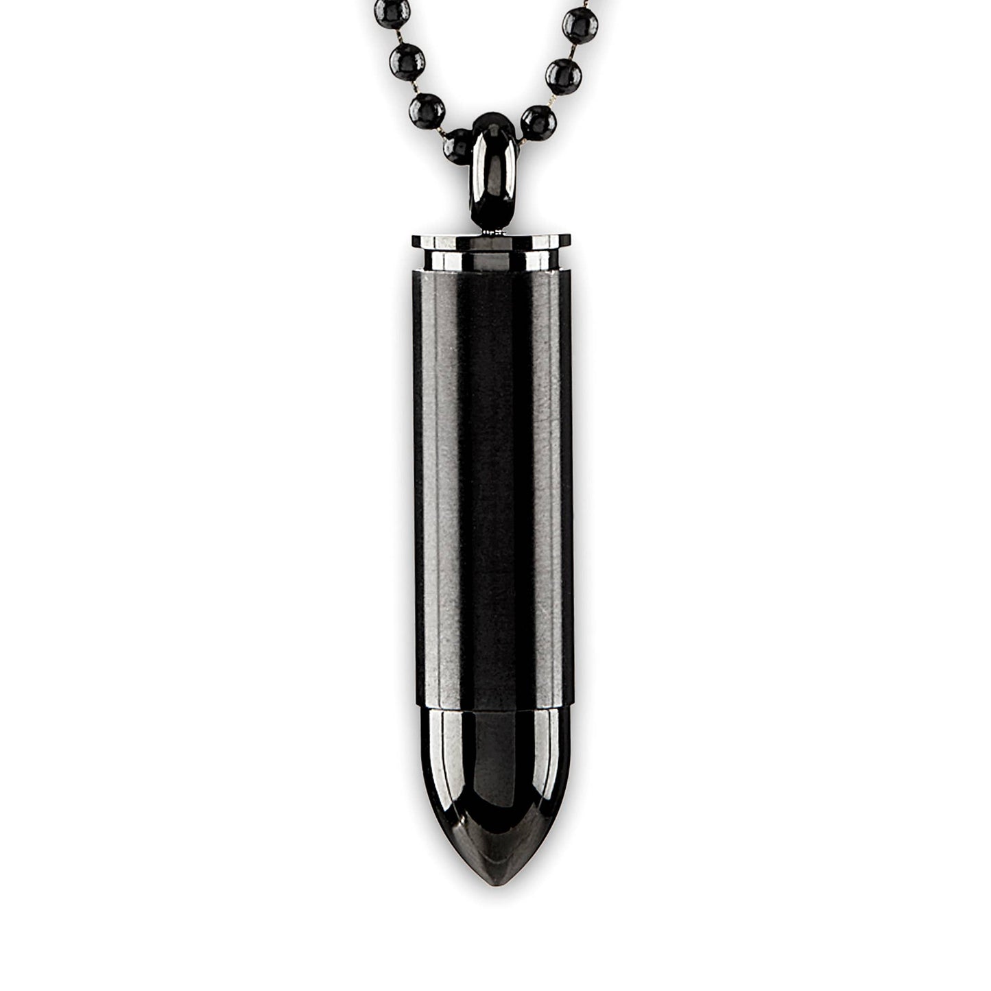 Men's Bullet Capsule Stainless Steel Pendant
