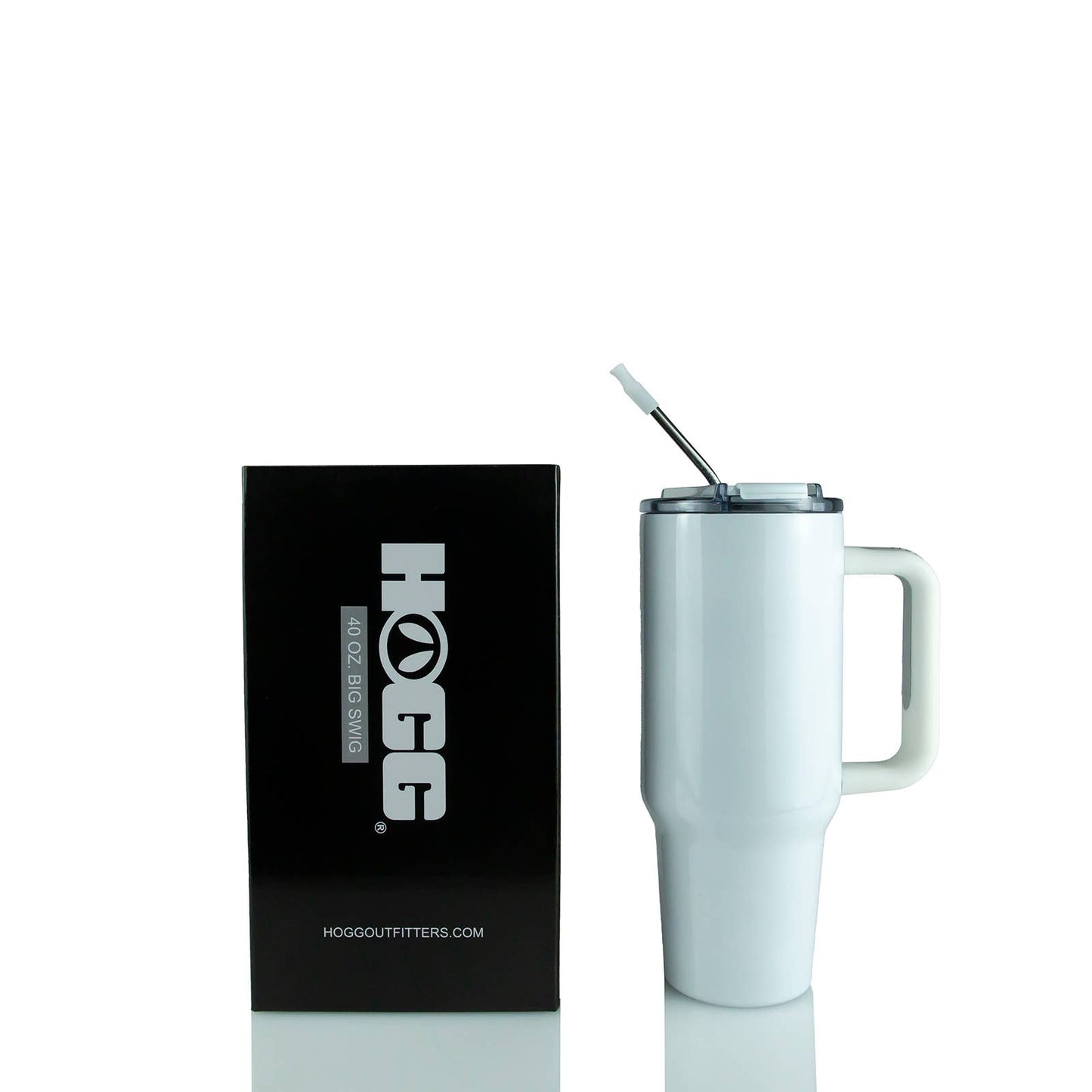 40oz Sublimation Tumbler – Handle & Straw Lid