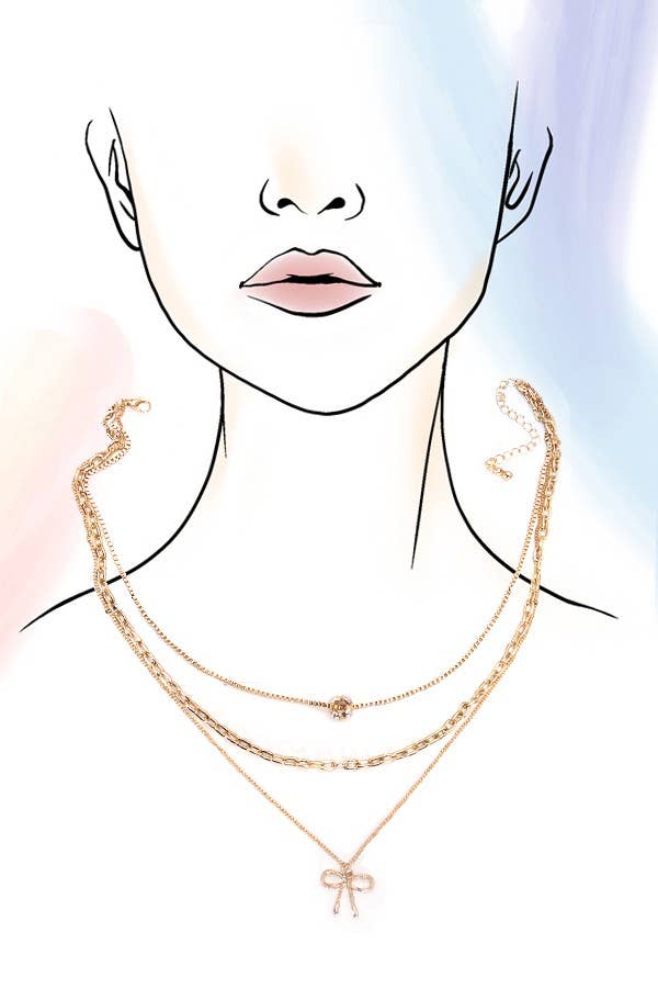 Charme de l'arc - Women Multi Layer Necklace