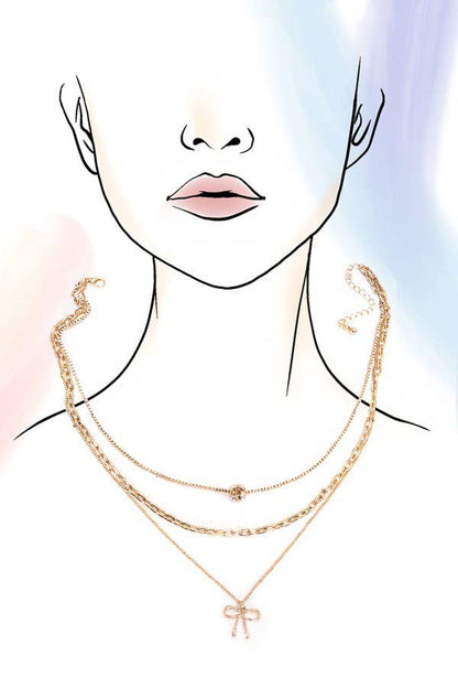 Charme de l'arc - Women Multi Layer Necklace