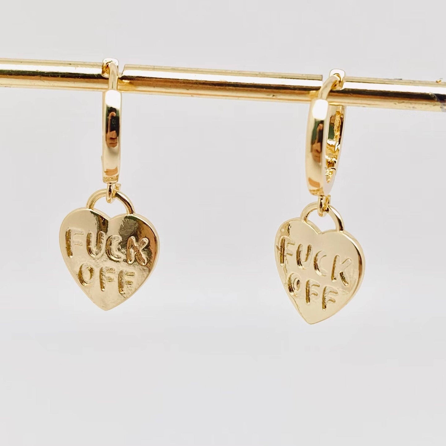 Heart Huggie Earrings – Bold in Boundaries (Gold & Silver)