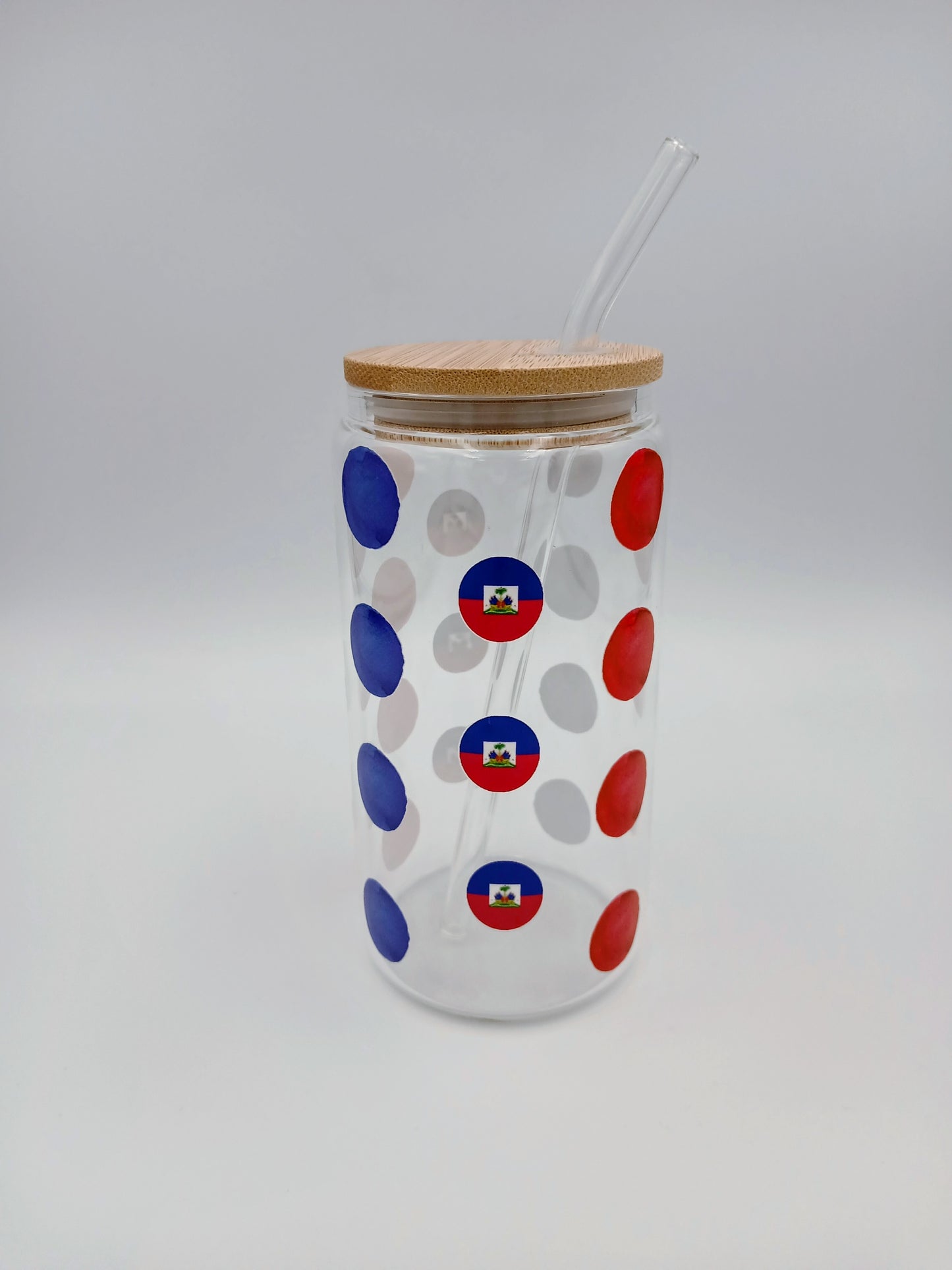 Decorative Glass Cups with Cork Lids (16oz)✨Available in 12 Designs”.