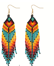 Colorful Beauty Pair - Women Hooks Earrings